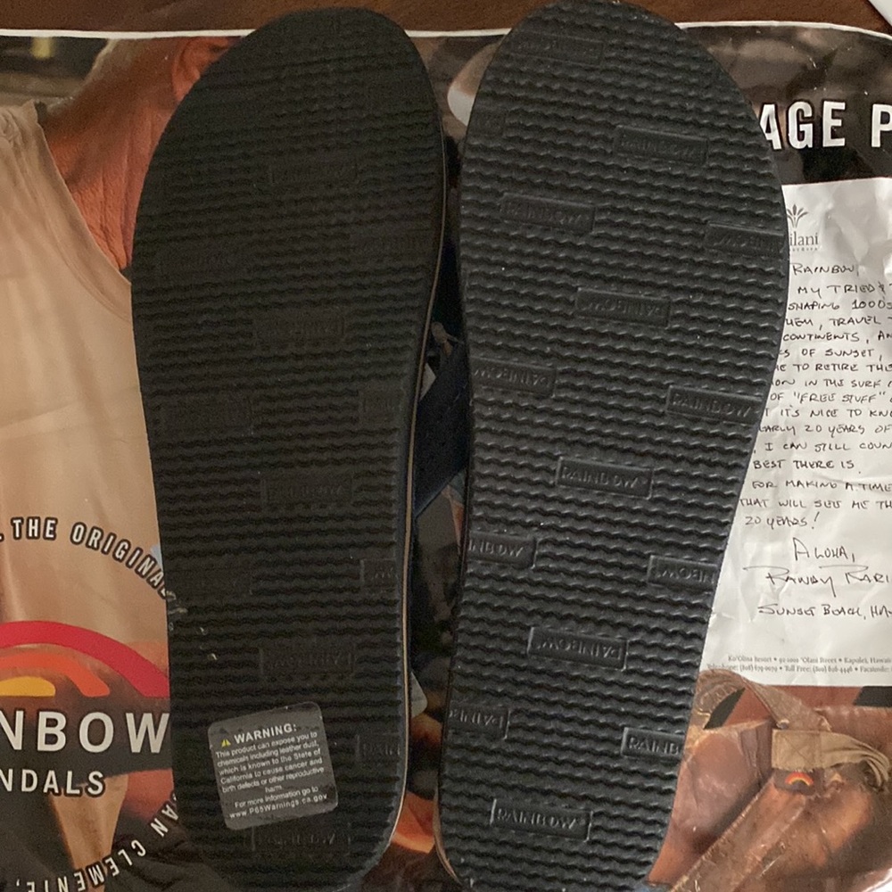 NWT Rainbow Sandals Limited Edition - Women's 1" Wide Strap Single Layer Arch - Picture 3 of 5